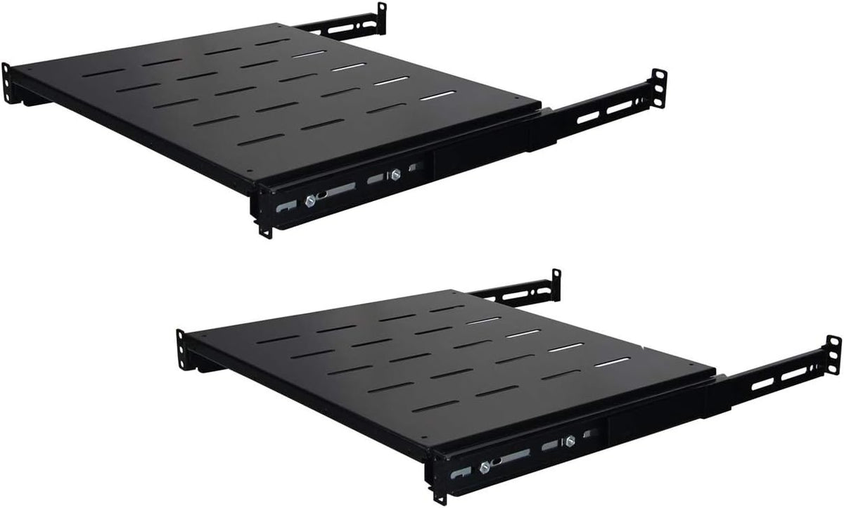 Heavy Duty Steel 1U 19'' Vented Shelf 2 Pack X944