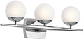 4 Light Halogen Vanity Light with Satin Etched Cased Opal Glass Natural Brass N75070