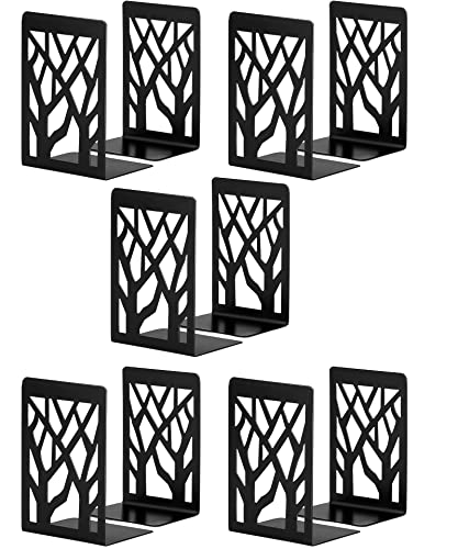 Metal Bookends Black 3 Pair K110558