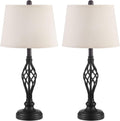 Set of 2 Table Lamps 27'' Spiral Cage Design K914