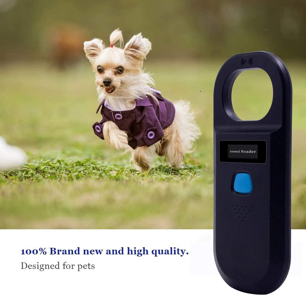 Handheld Pet Microchip Scanner 134.2kHz/125kHz RFID Reader Black B2034