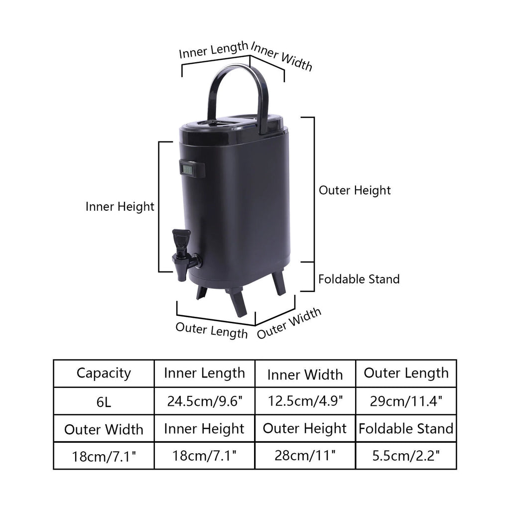 6L Cold Hot Insulated Beverage Dispenser Y10924