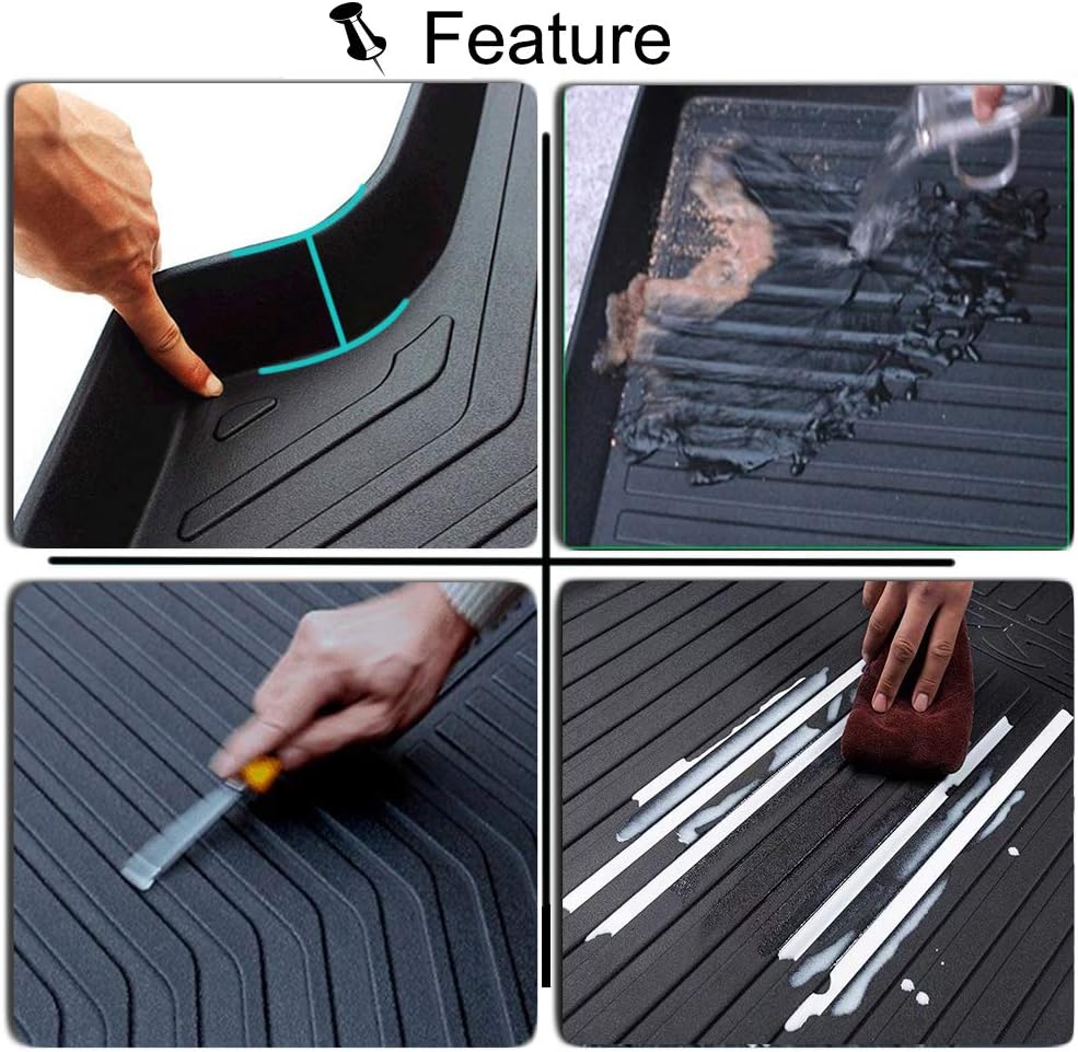 Cargo Liner Rear Cargo Tray Trunk Floor Mat Waterproof Protector E186957