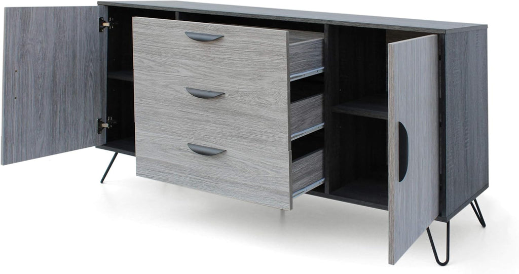 Grey Oak Cabinet O33026