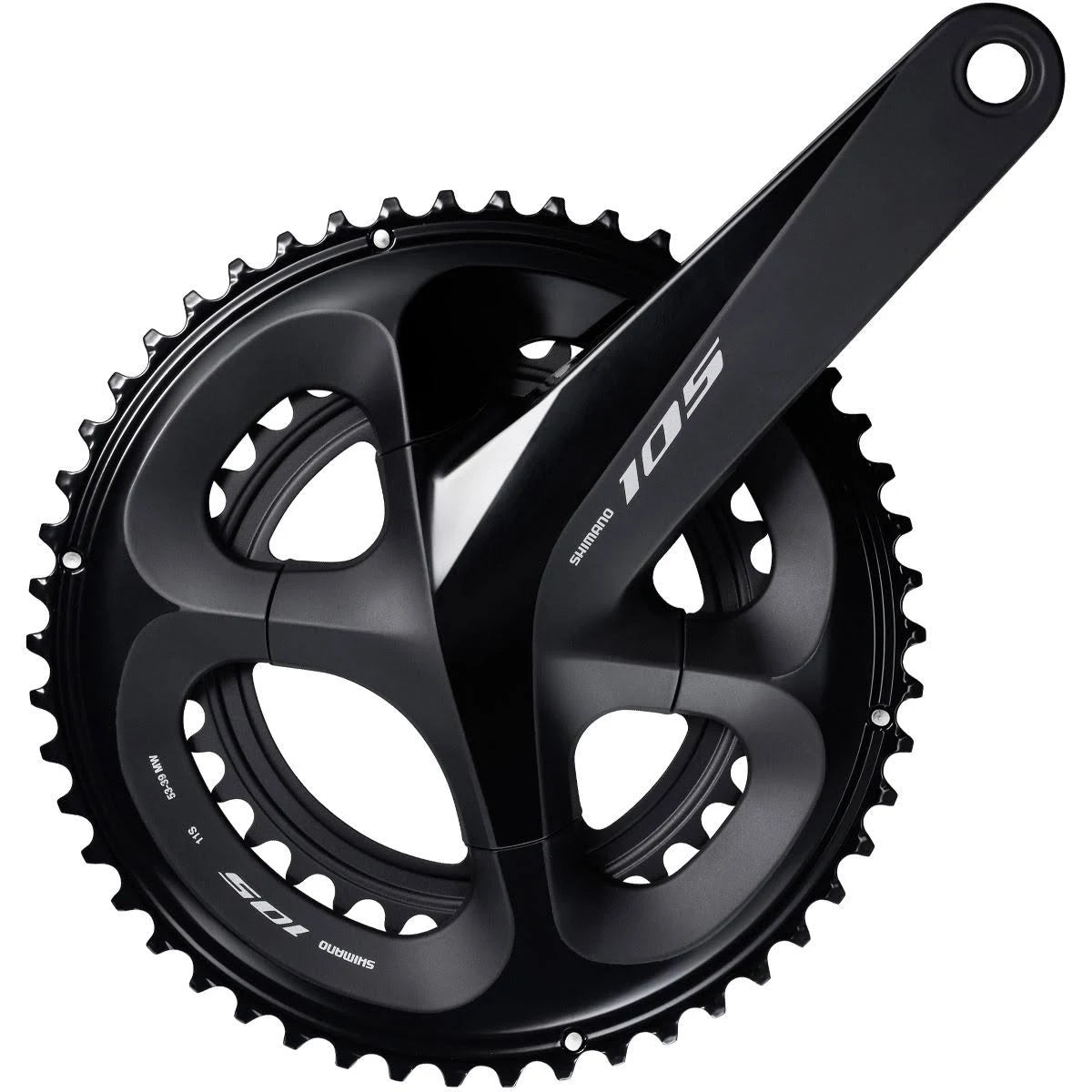 Black 52/36 165mm Chainset L394