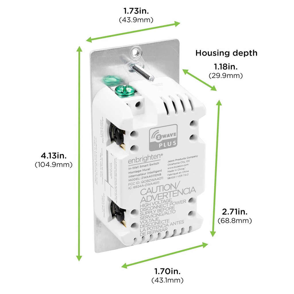 White/almond In-Wall Smart Paddle Switch Y2808