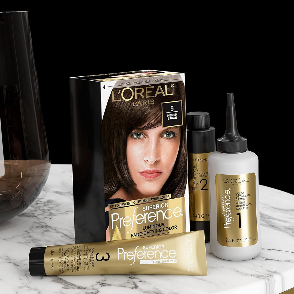Medium Golden Brown 5G Permanent Hair Color (Pack of 3) H925