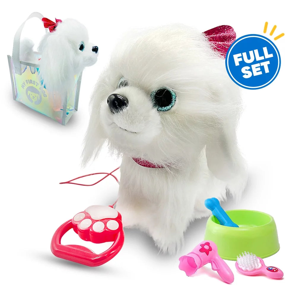 10" Plush Electronic Interactive Toy Dog with Remote Control P979