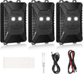 Ultrasonic Animal Rodent Repeller 3 Sets Battery Operated with LED Strobe Lights F40584