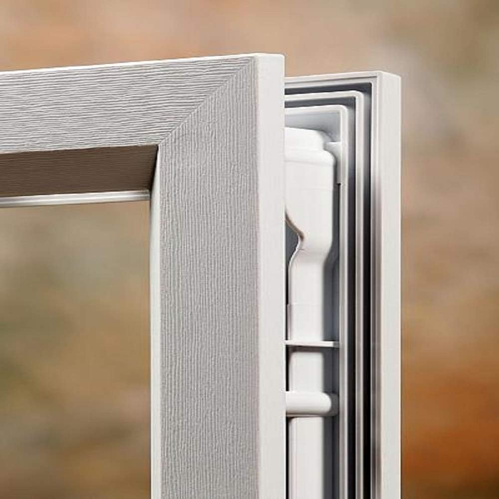 36" x 80" Fiberglass Smooth Primed Frosted Glass Prehung Single Front Door Y985578
