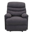 Gray Microfiber Manual Standard Recliner H668