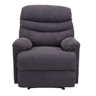 Gray Microfiber Manual Standard Recliner H668