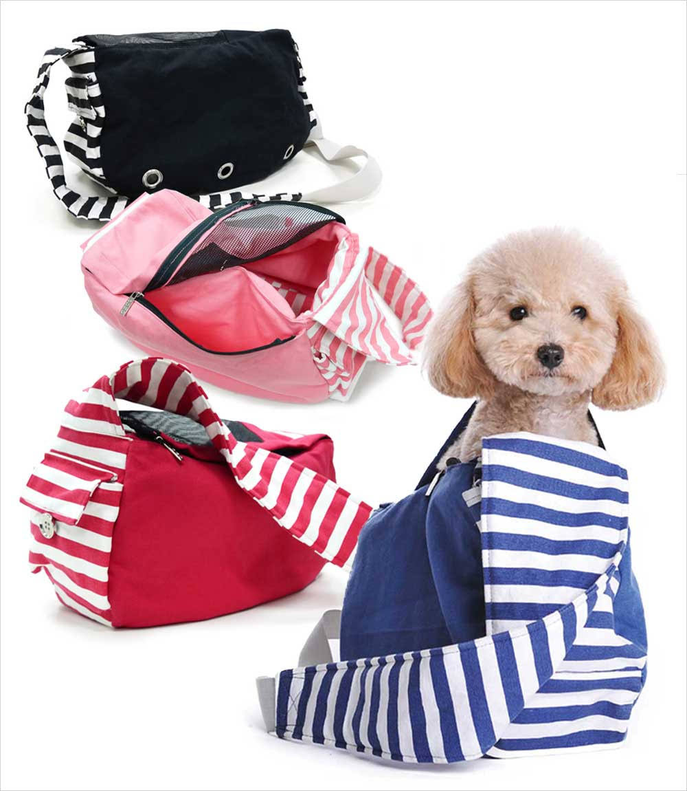 Soft Sling Dog Carrier, Black A889515