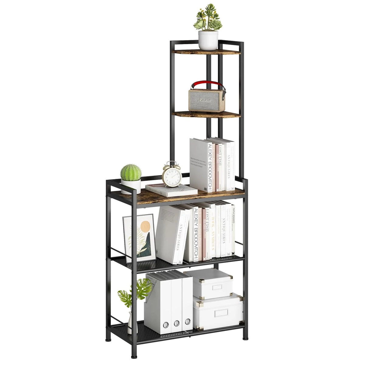 Black 5 Tier Corner Shelf P61947