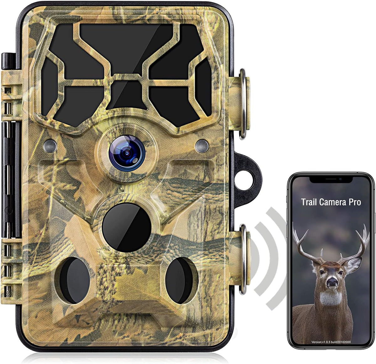 WiFi Bluetooth 1296P 20MP Hunting Game Camera Night Vision Waterproof IP66 R790807