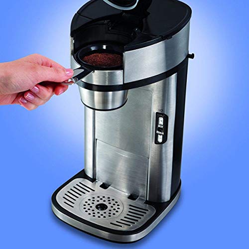 Single Serve Coffee Maker, Stainless Steel W76074