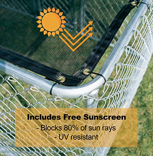 6 by 4 by 4-Feet Chain Link Portable Kennel I308