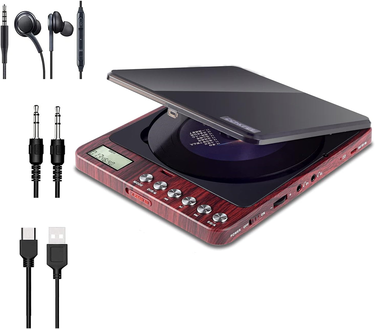 Portable CD Player with Built-in Speaker B9711