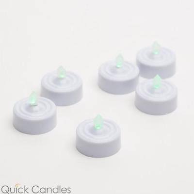 Flameless LED Tealight Candles Green Set of 72 O3732
