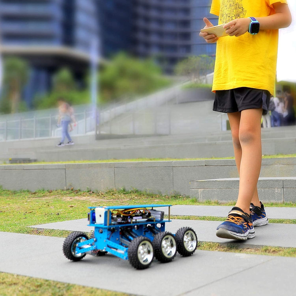 6WD Robot Kit with Camera DIY Programmable RC Car S7928