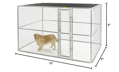 6 by 4 by 4-Feet Chain Link Portable Kennel I308