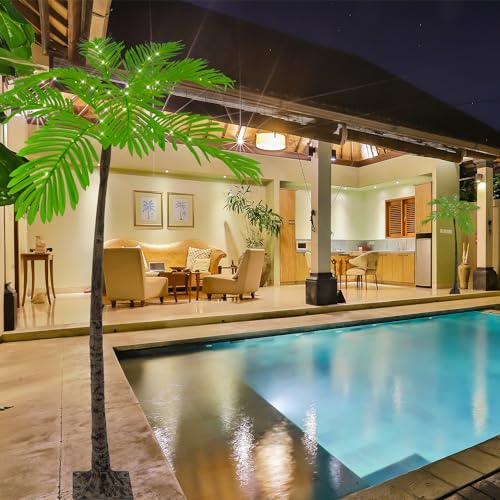 6FT Artificial Palm Tree with 120 LED Lights O1188