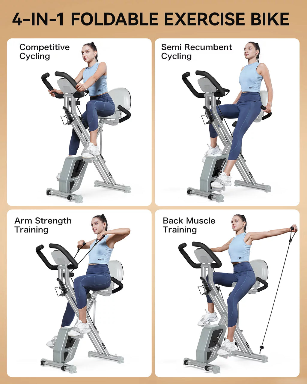 Foldable Magnetic Exercise Bike L55835