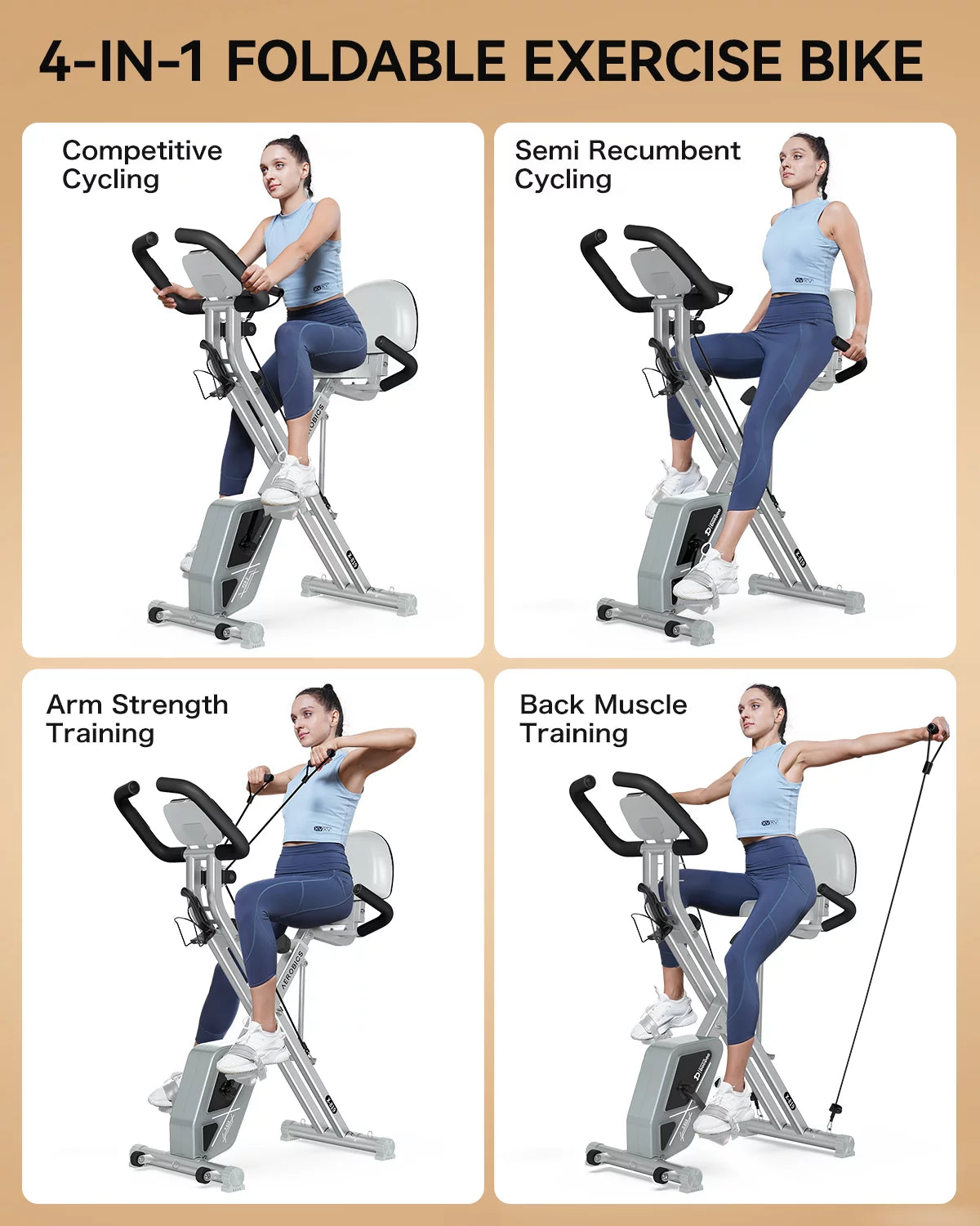 Foldable Magnetic Exercise Bike L55835