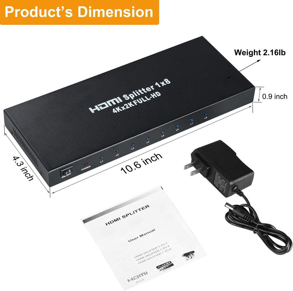 4K 1x8 HDMI Splitter M69313