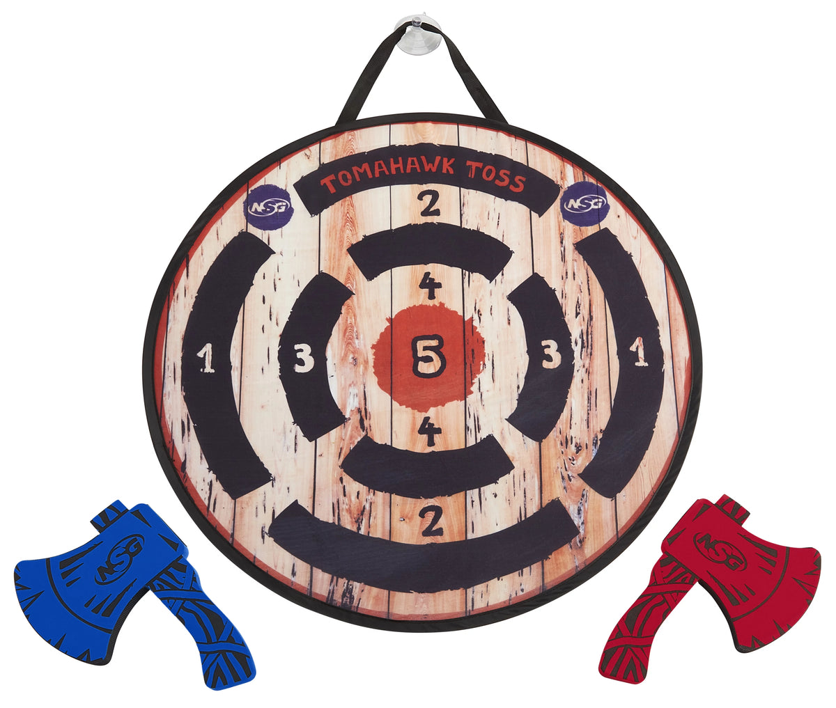 Lightweight Velcro Wrapped Foam Axe Throwing Set with Target C247