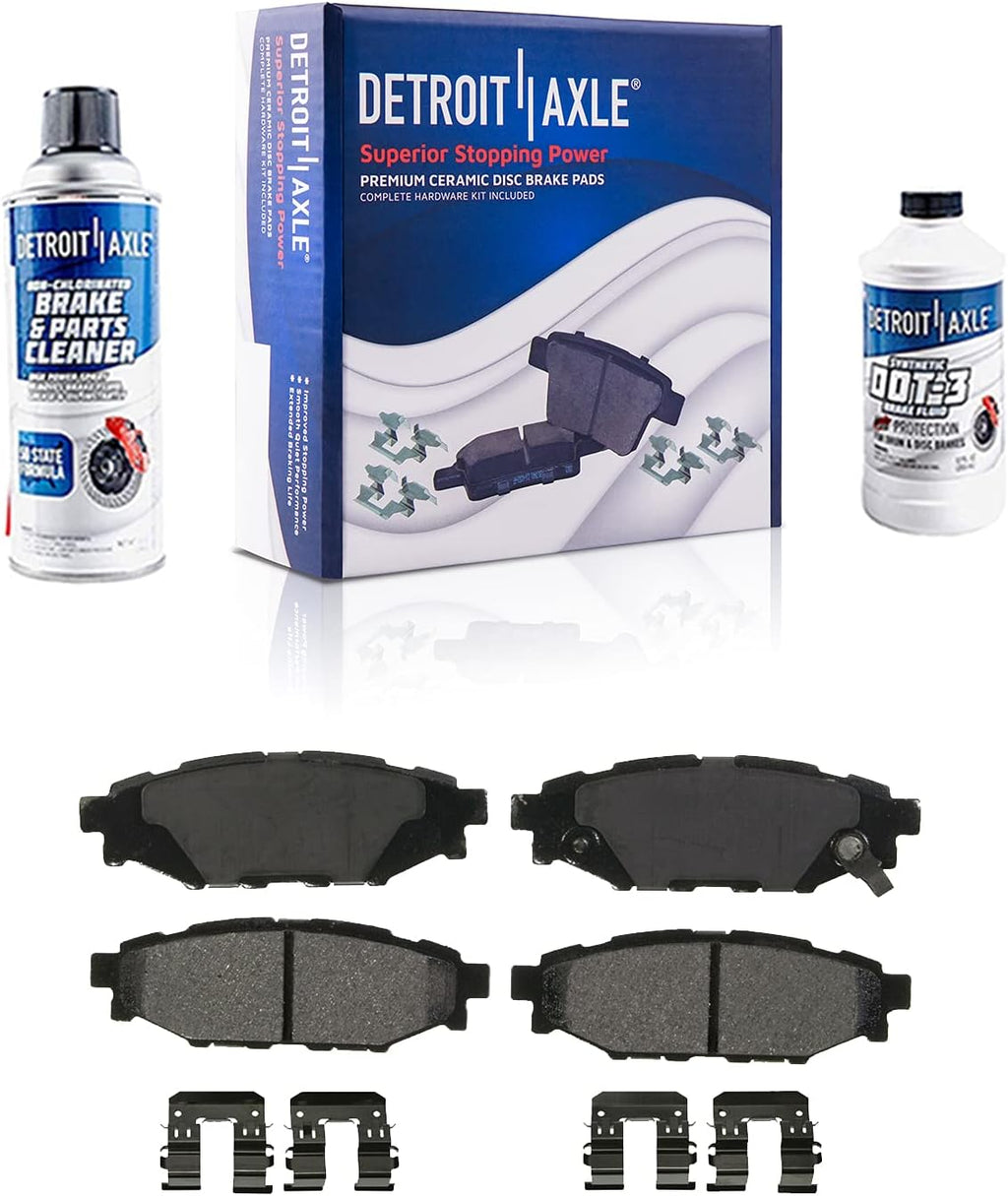 Front and Rear Disc Rotors + Brake Pads Replacement 10pc Set F539
