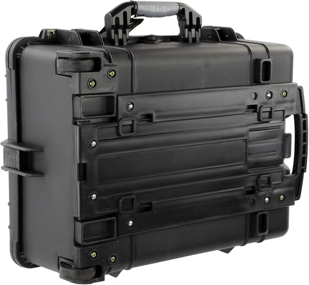 Medium 21 Protective Roller Camera Hard Case Water and Shock Resistant with Foam Black E2195
