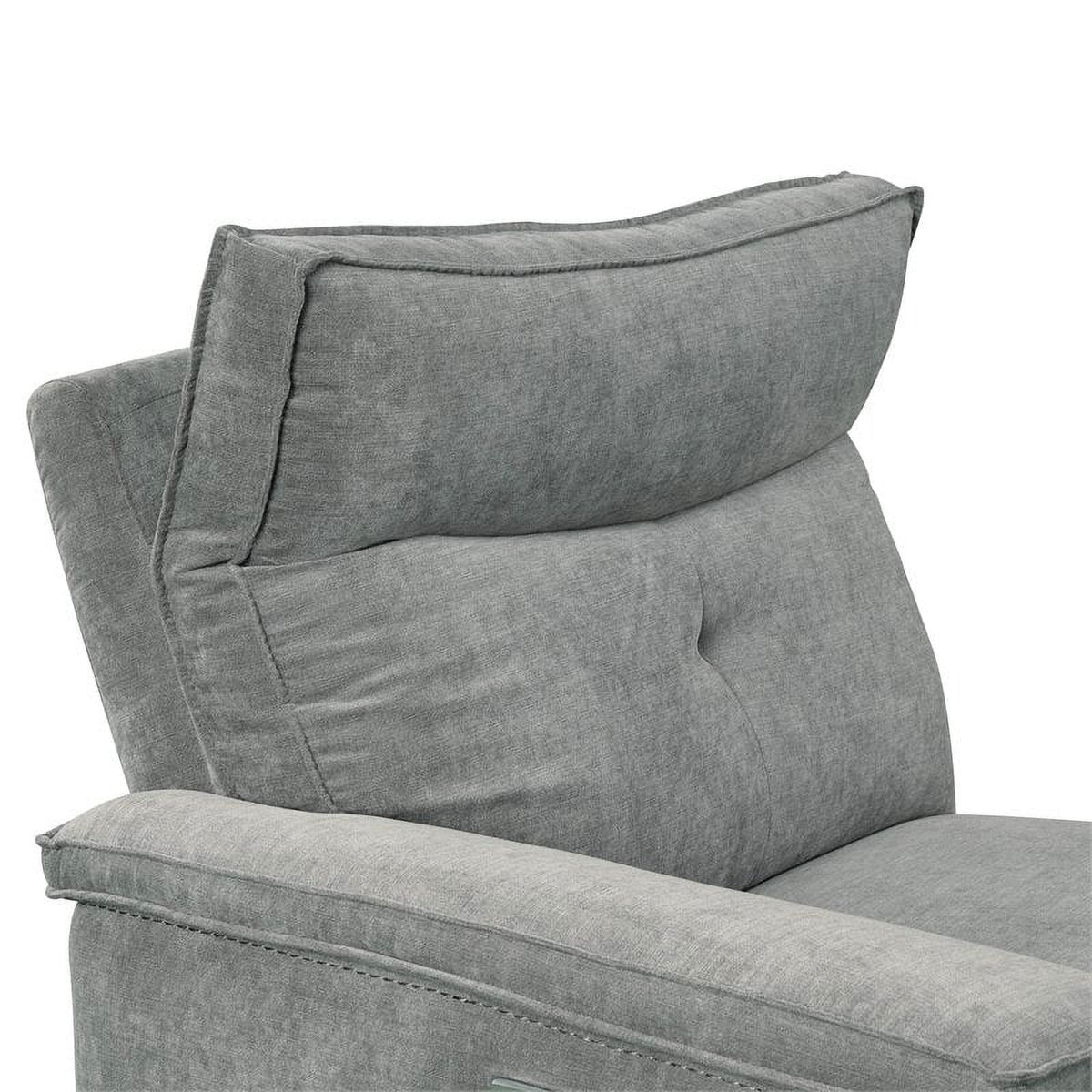 3-Piece Wood & Fabric Sofa in Dark Gray J42423