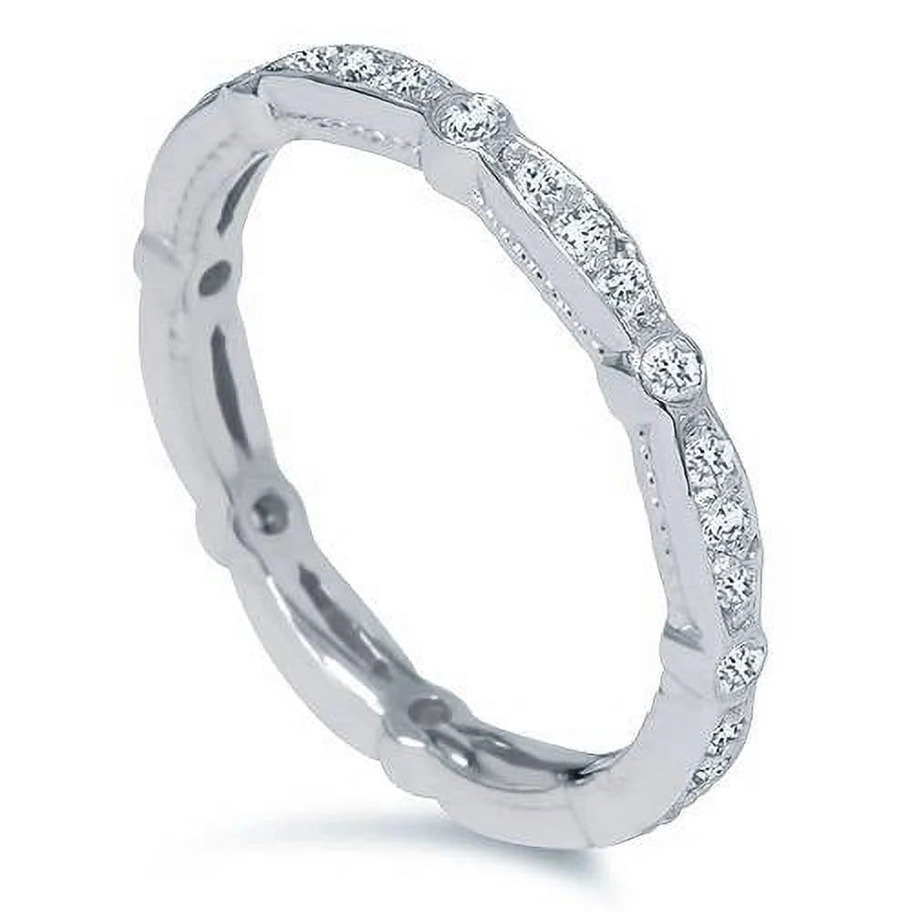 14K White Gold Diamond Eternity Ring P9242