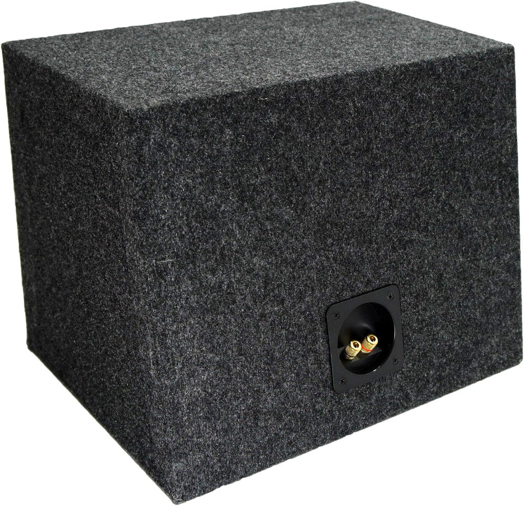 Single 10" Sealed Subwoofer Rear Angle Sub Box Enclosure 5/8" MDF Wood Pack of 2 C616525