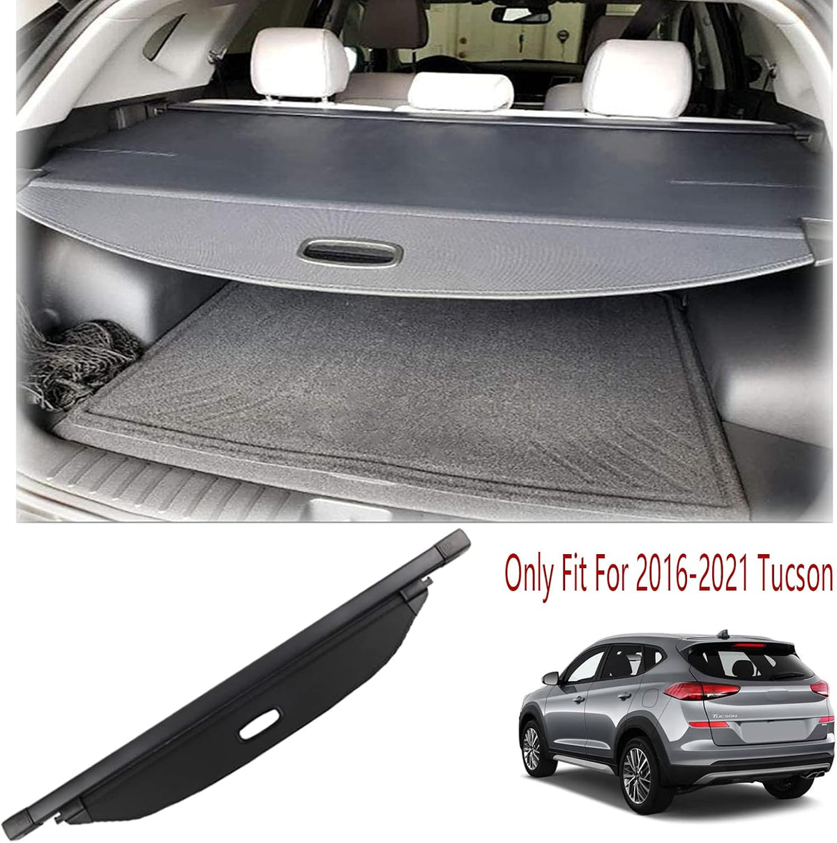 Retractable Trunk Shade for Hyundai Tucson, Pack of 2 O22376