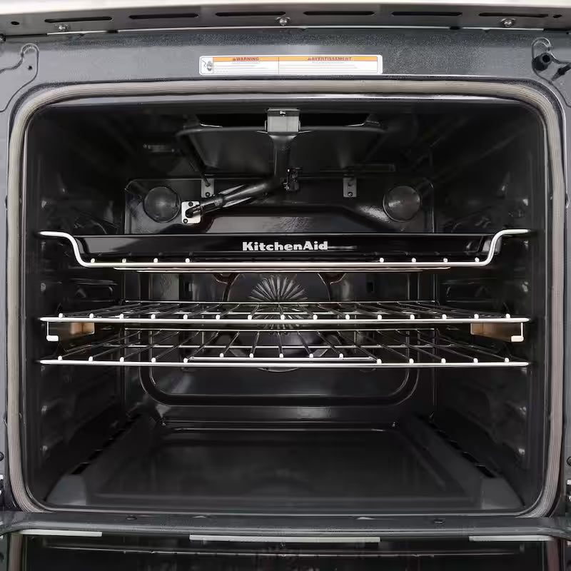 5.8 cu. ft. Slide-In Gas Range in Black Stainless F6308