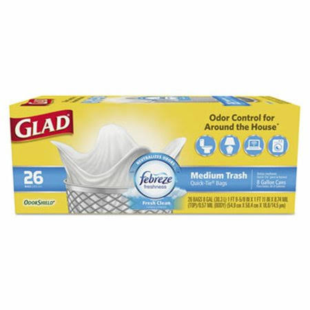 Medium Quick-Tie Trash Bags 8 Gal White U55892