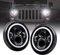 4 Fog Light + 7 Round CREE LED Headlights Replacement for Jeep Wrangler 1987-2018 D68256
