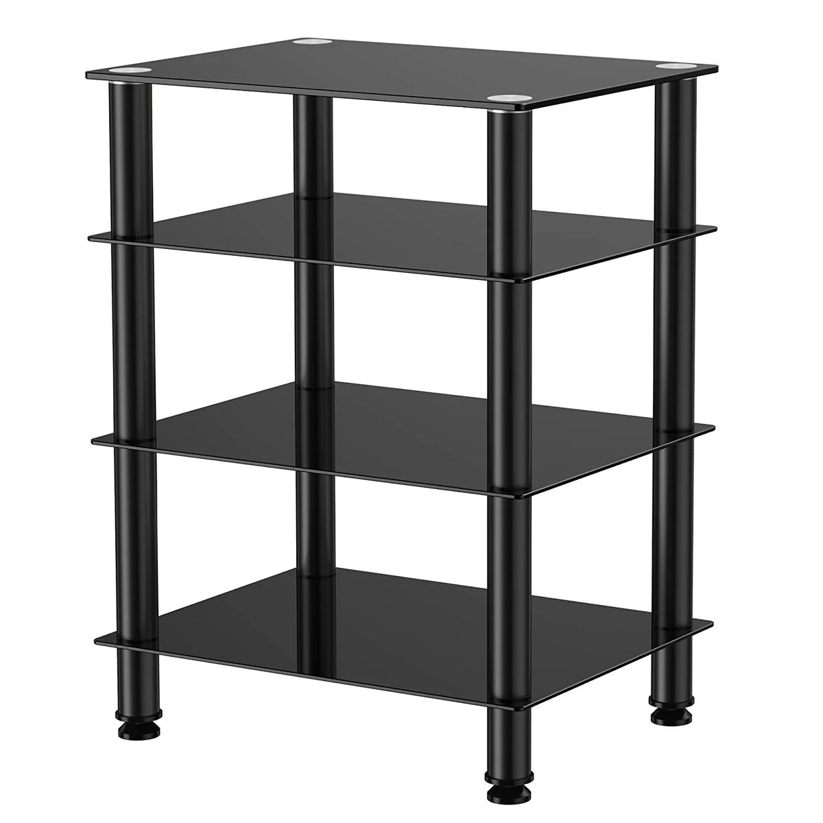 4-tier Glass Media TV Stand W356