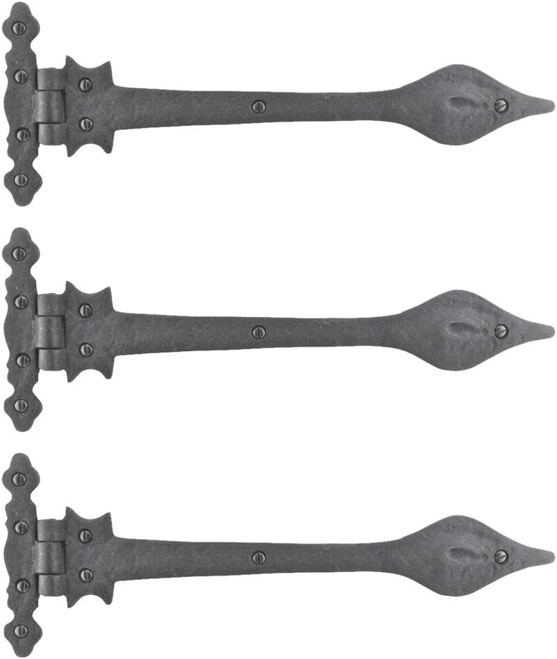 Black Wrought Iron Door Hinge 11.25 Long Pack of 4 K4895