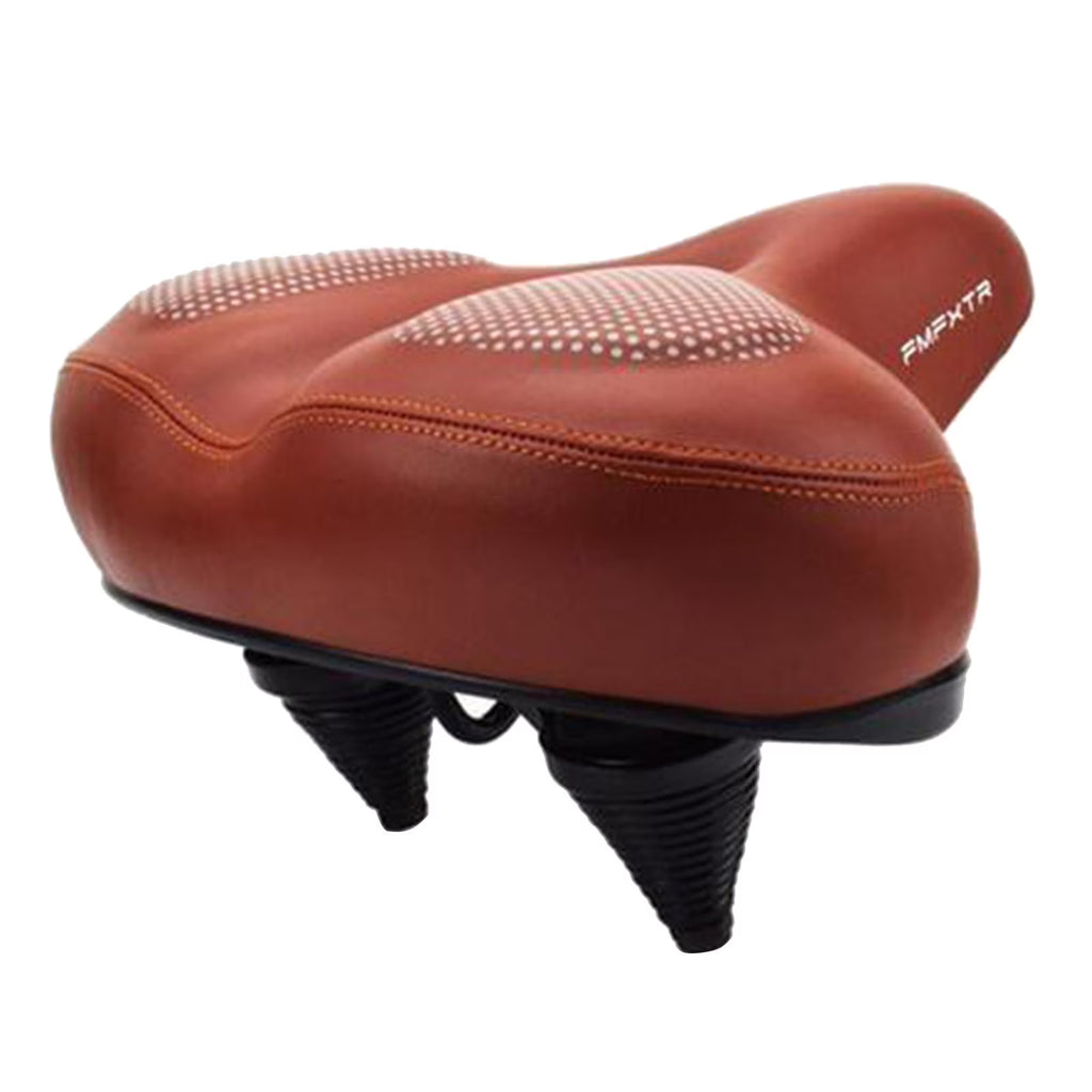 Brown Gel Waterproof Bike Seat Cushion with Taillight H83641