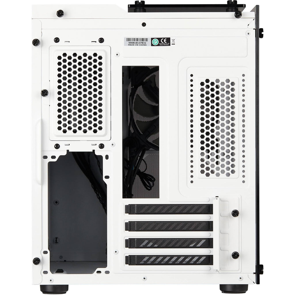 White Tempered Glass Micro ATX Case S4569