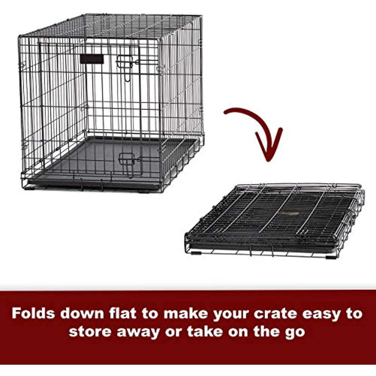 Double Door Dog Crate V786