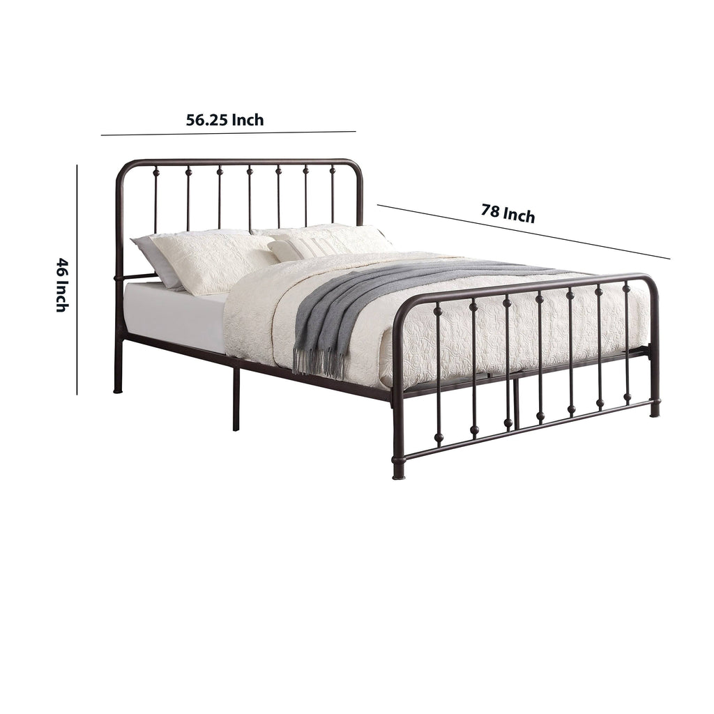Antique Bronze Metal Full Bed Z834