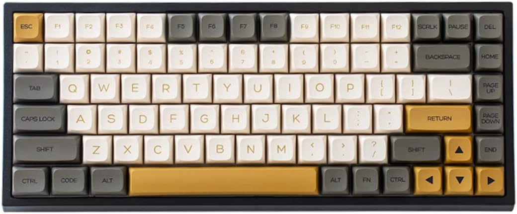 84-Key Hot Swappable Mechanical Keyboard with Translucent ABS Case W692724