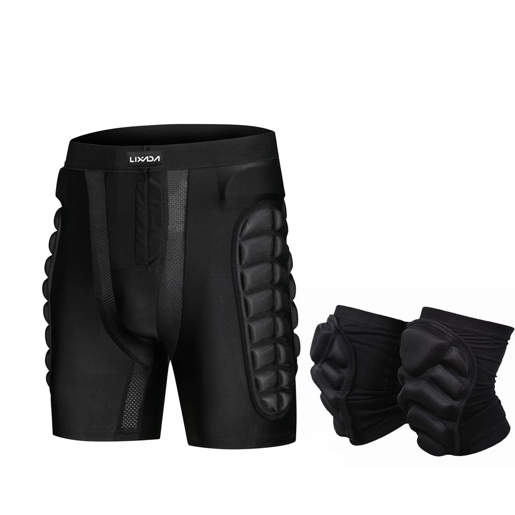 Waterproof Skateboarding Snowboarding Skiing Shorts with Knee Pads Set M453409