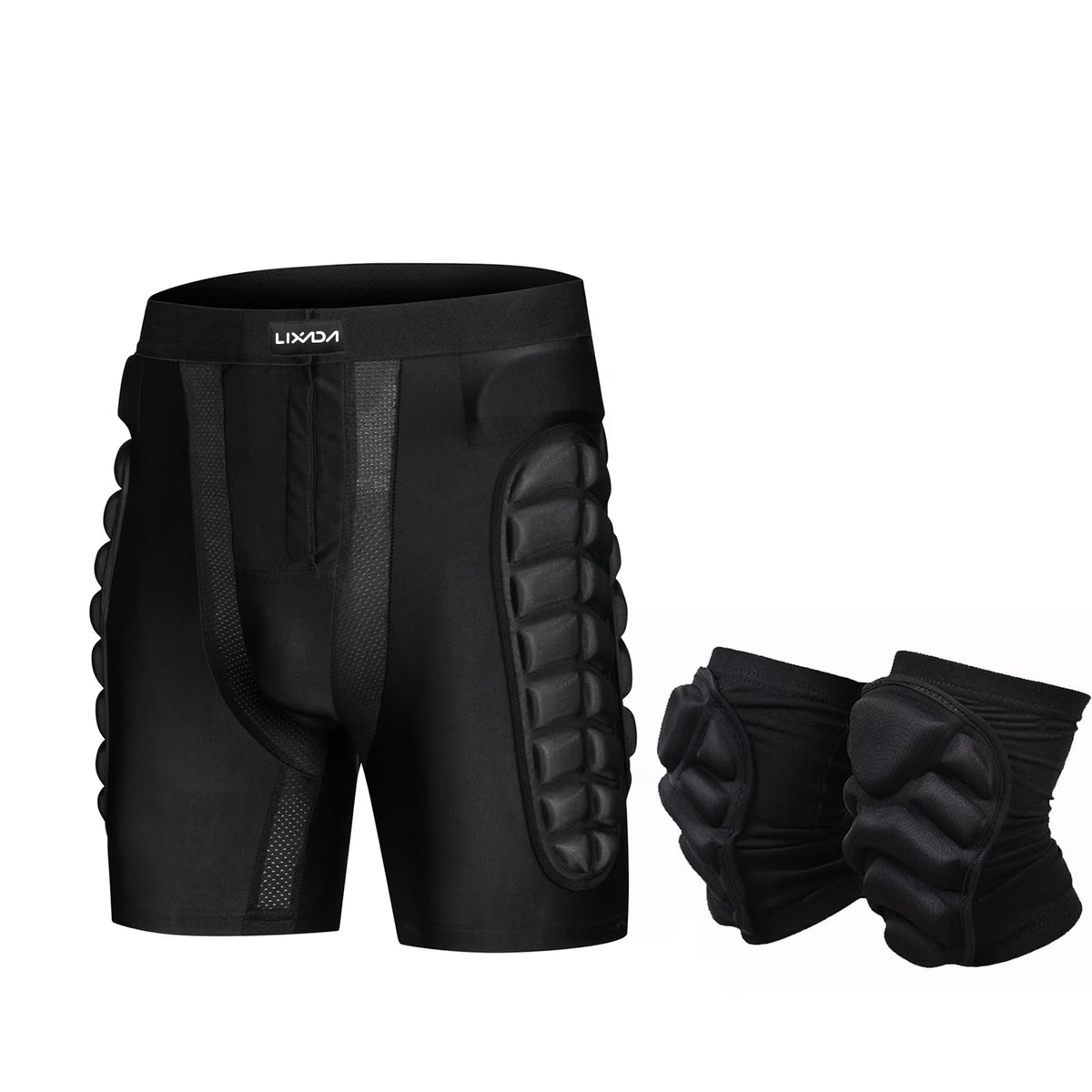 Waterproof Skateboarding Snowboarding Skiing Shorts with Knee Pads Set M453409