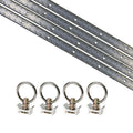 8 Piece Aluminum L Track Tie Down System E5829