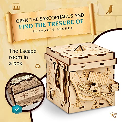 Wooden Puzzle Box with Hidden Compartments D6643